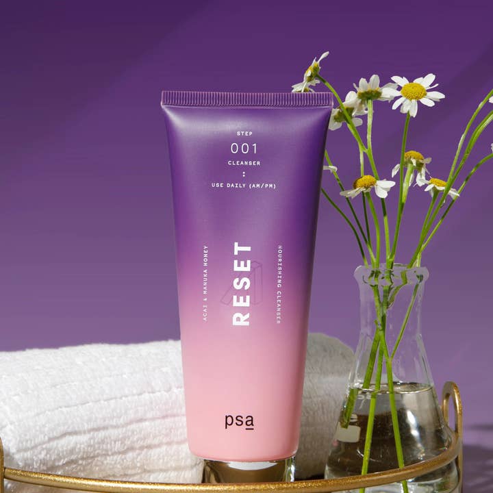 Purposeful Skincare for All - Wholesale Facial Cleanser - RESET Acai & Manuka Honey Cleanser1