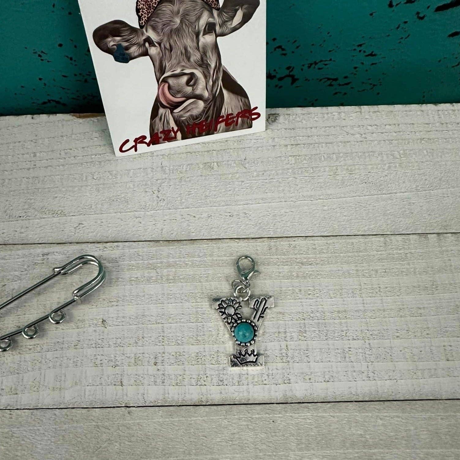 Crazy Heifers Wholesale - Wholesale Individual Charm/Pendant - Initial Clip-on Charms24
