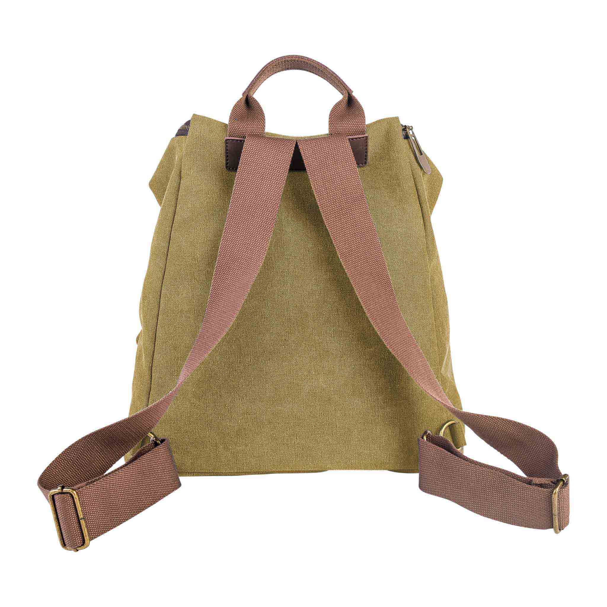 ZEDE PARIS - Wholesale Backpack - Women's - SAINT-PAUL - Canvas and leather backpack89