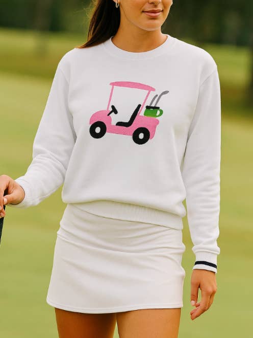 Pull de golf - « Cart » brodé pour la vente par Runway Athletics
