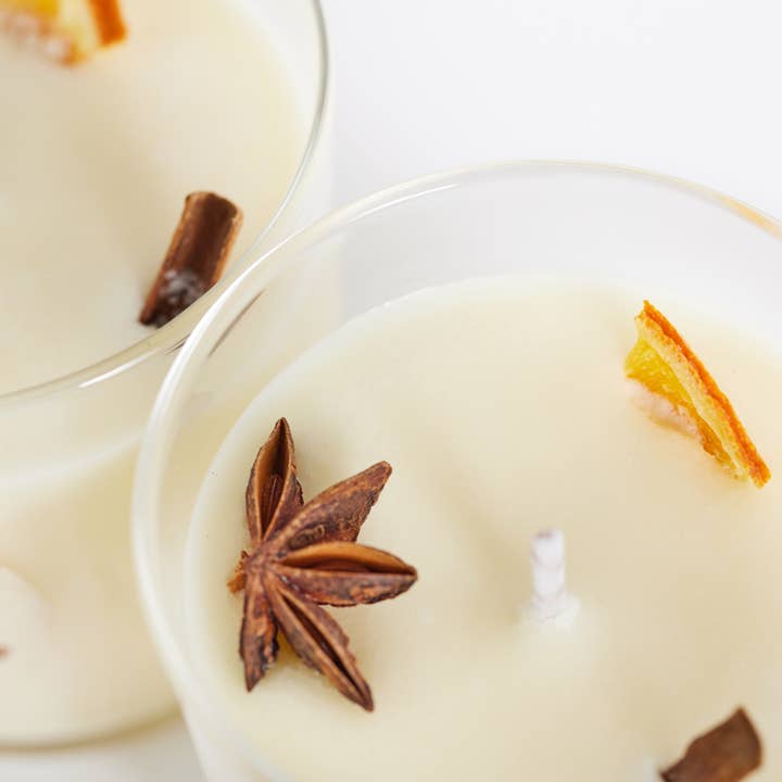 Naturaldreams8 - Wholesale Jar/Filled Candle - CINNAMON & ORANGE SOY WAX CANDLE