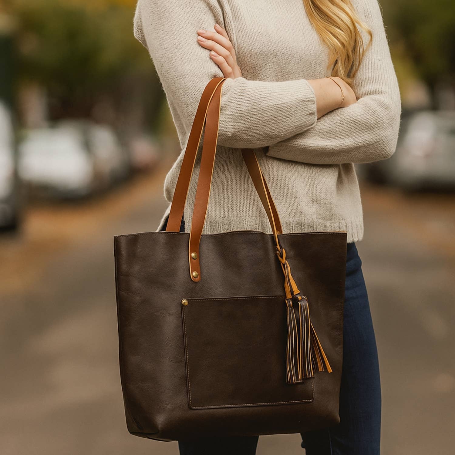 Hides – wholesale Tote bag – Women's – Classic Leather Tote25