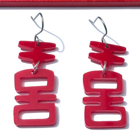 Tiny Tiki Idol Earrings for wholesale by Audacious Studio