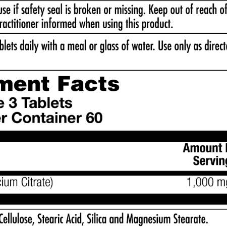 KAL - Wholesale Oral Supplement/Vitamin - Calcium Citrate 1000 Tablets3