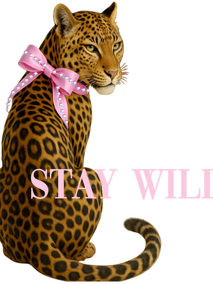 Stay Wild Leopard Cream Graphic Tee for wholesale by Keep it Gypsy