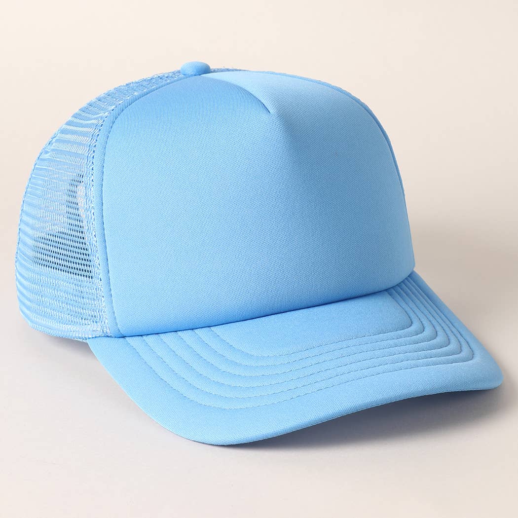 Fashion City - Vendita all'ingrosso Cappellino  da camionista - Unisex - Cappellino trucker con retro in rete e schiuma a tinta unita26