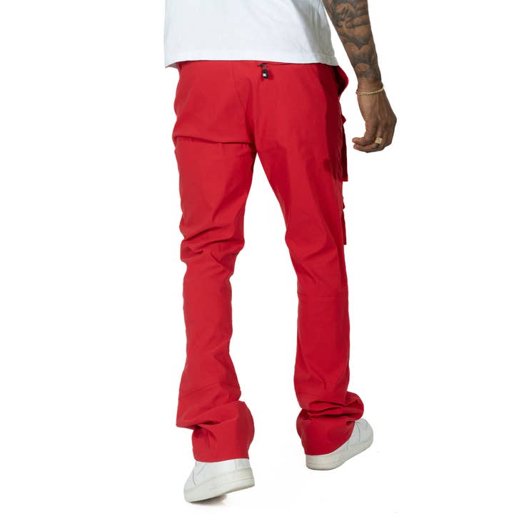 M1633 Colton Nylon Pants - Red for wholesale on Faire