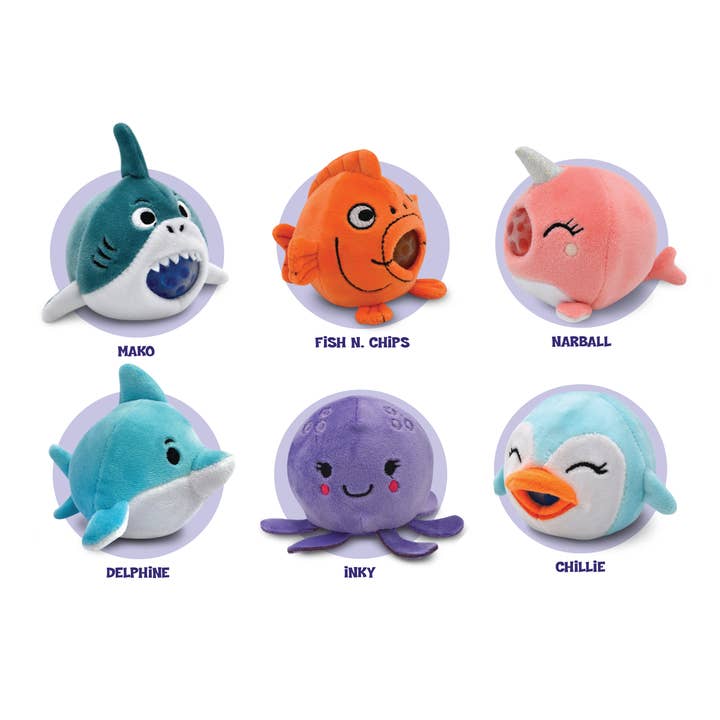 Streamline - Wholesale Squishy Toy - Kids & Baby - PBJ's Plush Toy - Aquatic Friends