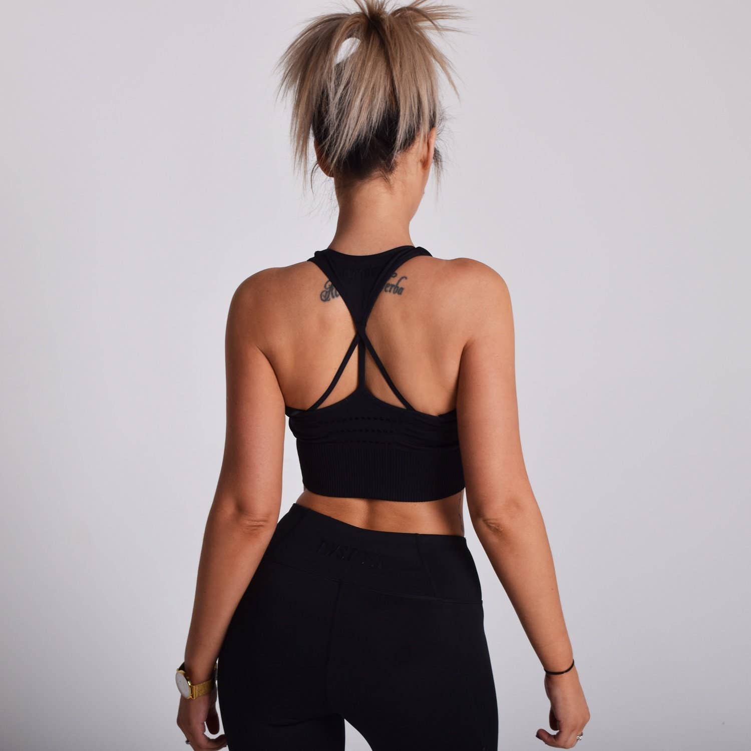 Twisted Saint – wholesale Sports bra – Women's – Seamless Black Twisted Saint Sports Bra2