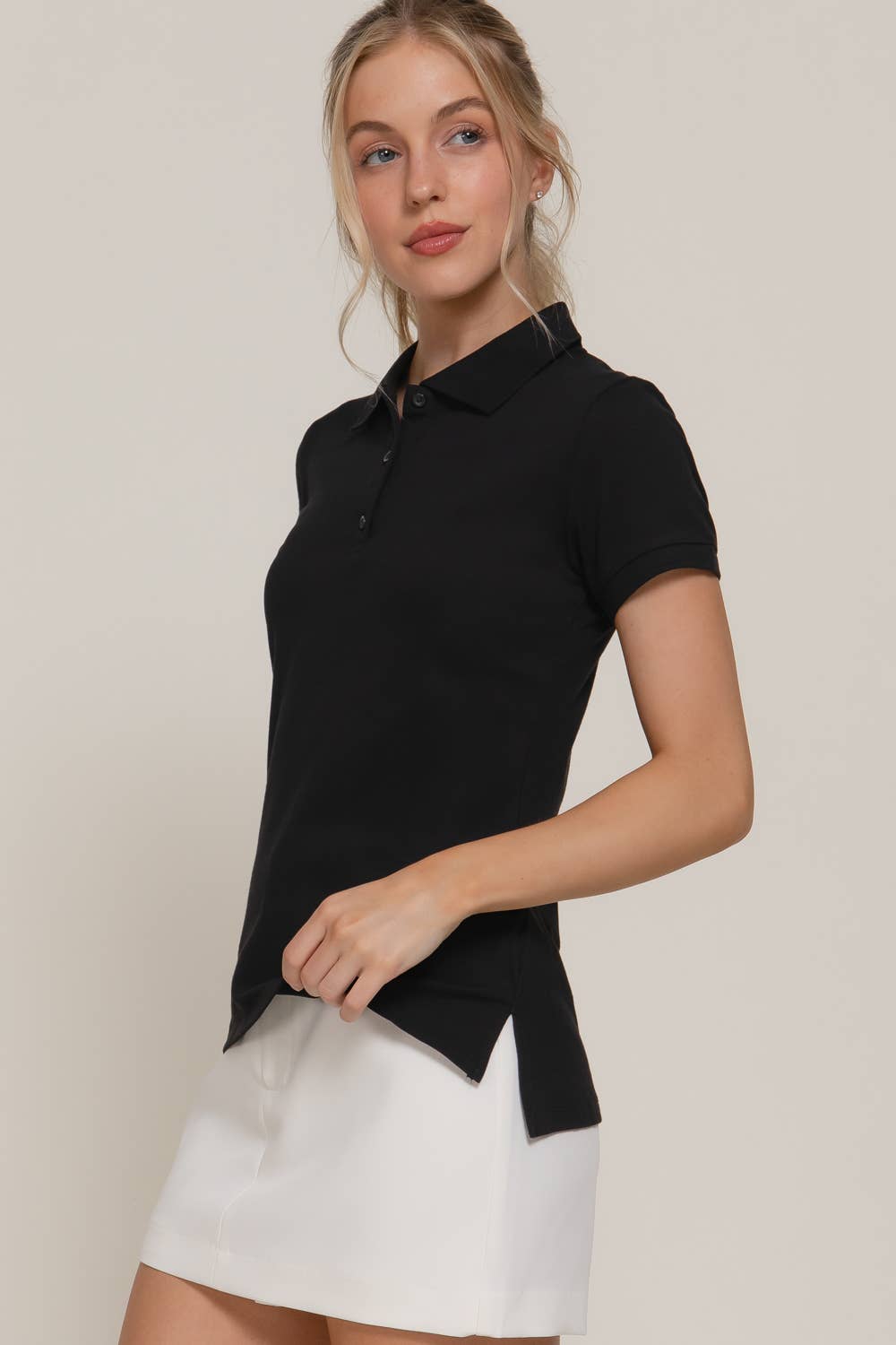 Active Basic | Active USA - Wholesale Polo - Women's - Short Sleeve Classic Pique Polo Top44