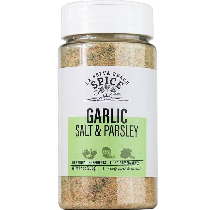 Garlic Salt with Parsley for wholesale by La Selva Beach Spice