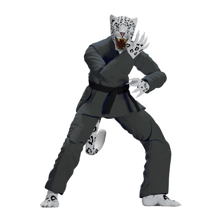 Jiu Jitsu Combat Creatures Shadow 'Ice' the Snow Leopard Action Figure for wholesale by Icon Heroes