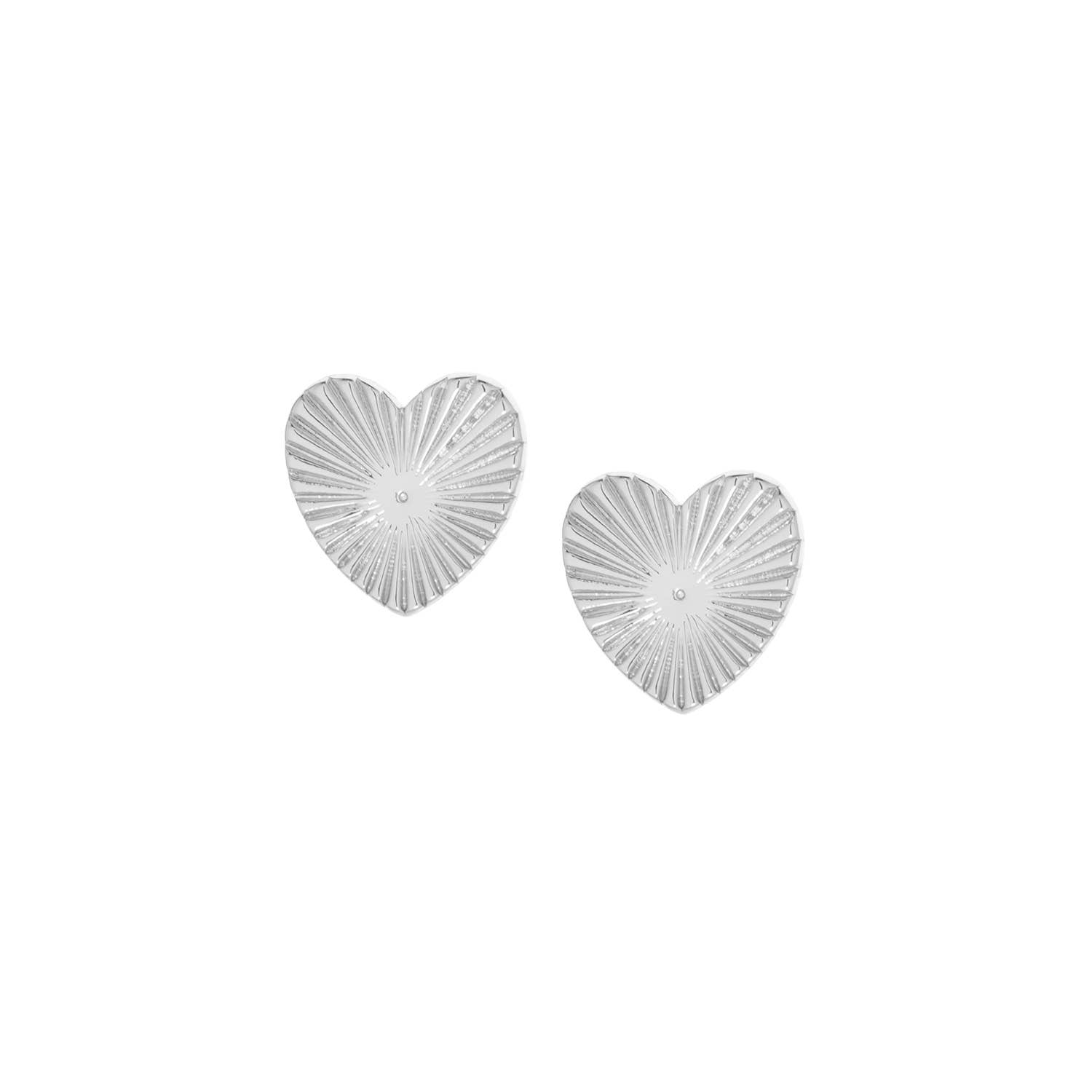 Marlyn Schiff - Wholesale Stud/Post Earrings - etched heart earring0