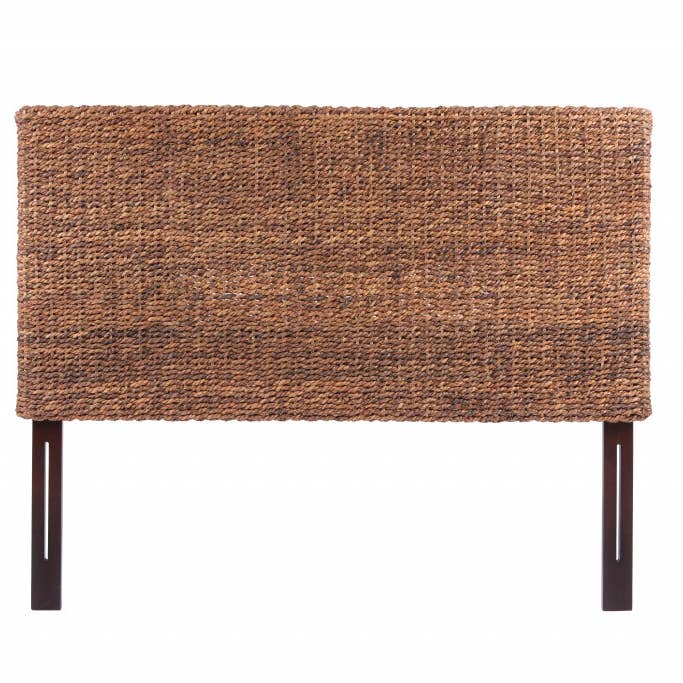 HomeRoots - Wholesale Headboard - Brown Natural and Rustic Woven Straight King Size Headboard