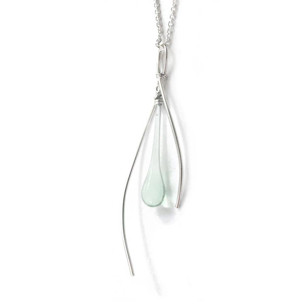 Sundrop Jewelry - Wholesale Pendant/Charm Necklace - Inner Spark Glass and Silver Pendant Necklace11