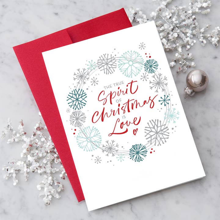 NEW! Spirit of Christmas - 8 Boxed Holiday Greeting Cards for wholesale by Design With Heart