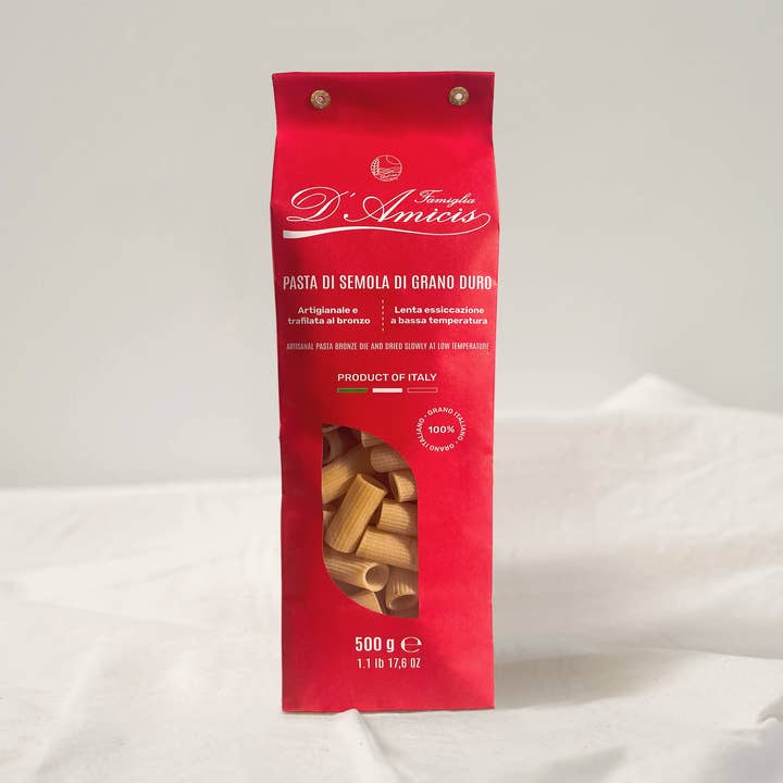 *Rigatoni* (500g) per la vendita all'ingrosso da parte di OLIO DI SERRA