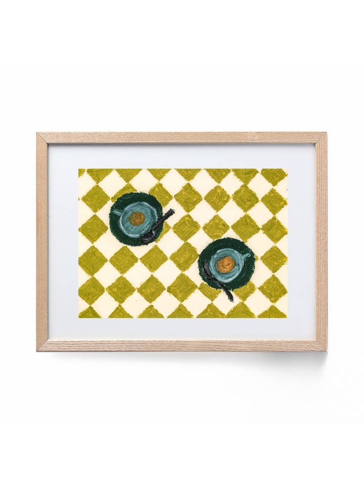 Impression « Coffee Date » pour la vente par Allie Burton Art