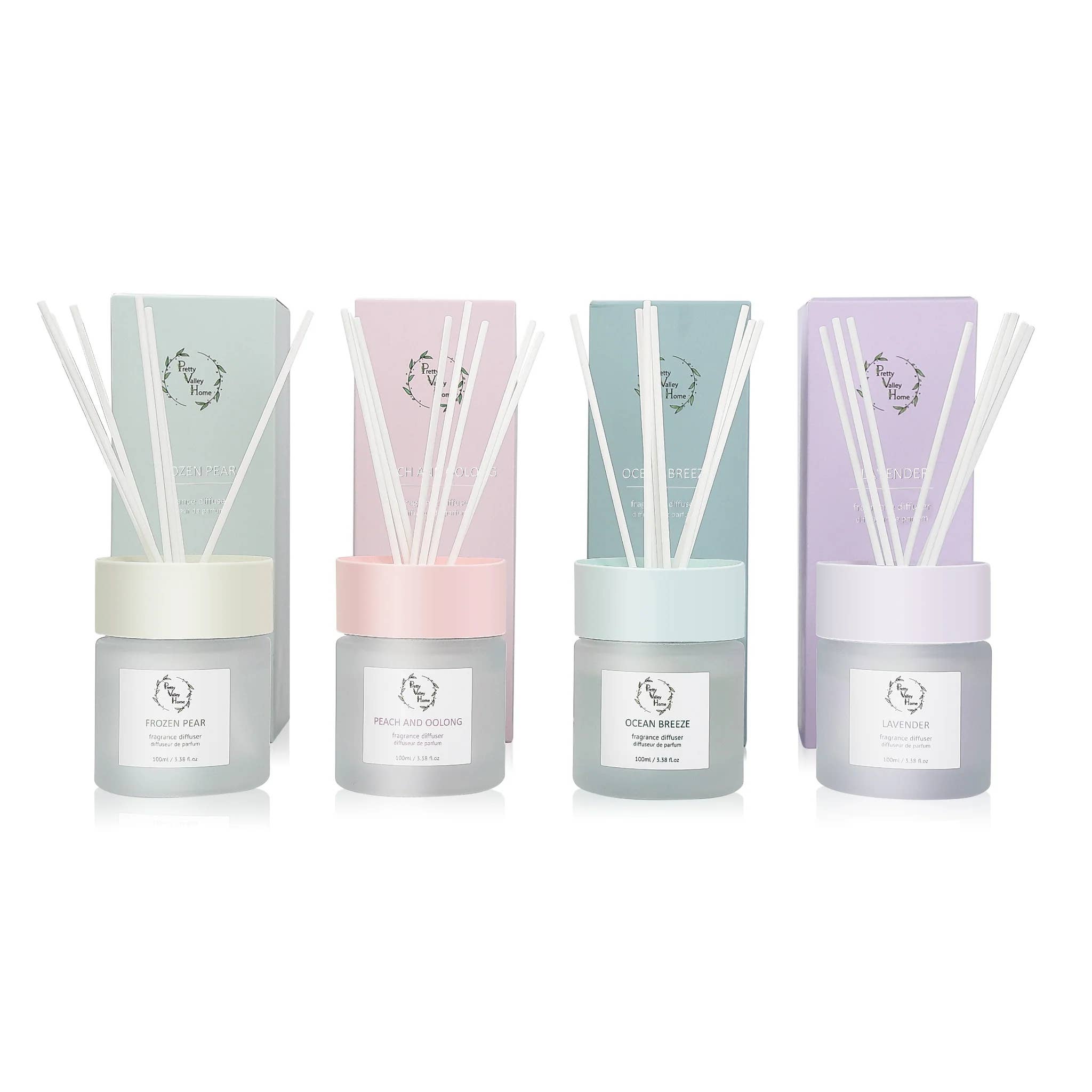 Pretty Valley Home - Wholesale Reed Diffuser - Pastel Top Reed Diffusers - 100ml