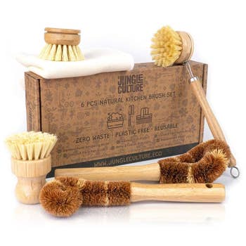 Buy Wholesale Direct Kitchen Cleaning Brush Bamboo Short