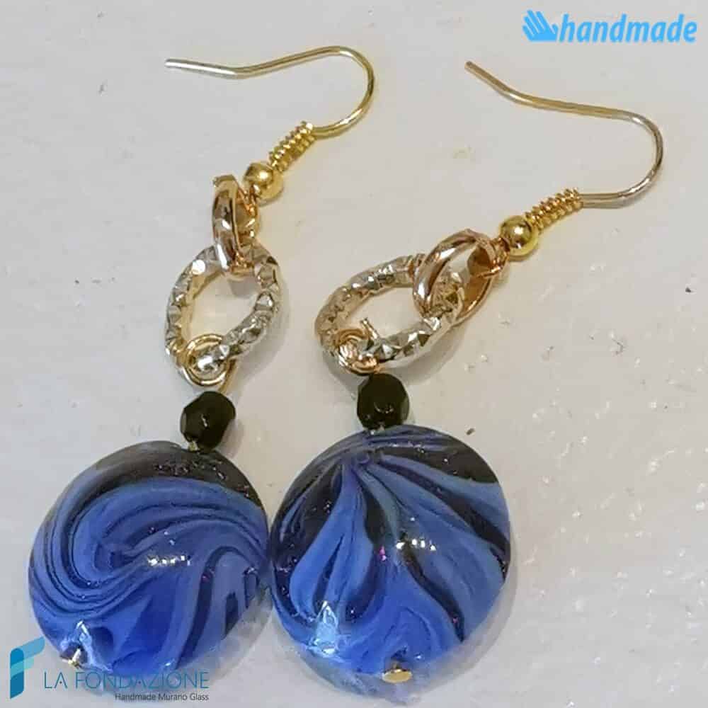 Blauw, Maagdenpalm, Roze, Rood Fenicische oorbellen met aventurijn in Murano-glas voor groothandel op Faire3