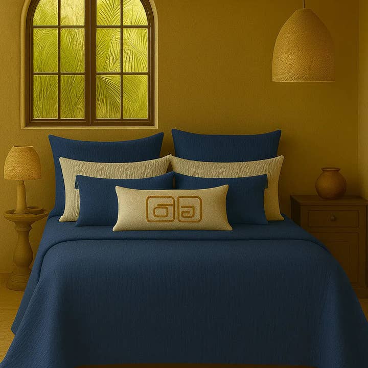 Creative Home - Wholesale Bedding blanket - Cloud Muslin Blanket - Deep Blue0