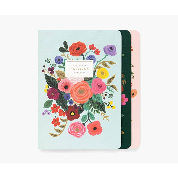 Assorted Set of 3 Garden Party Notebooks for wholesale by Rifle Paper Co