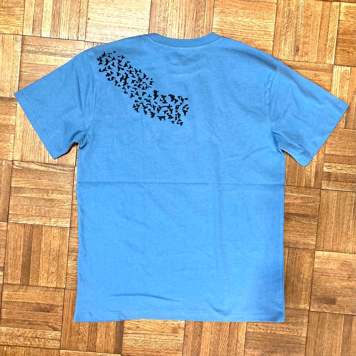 Sarah Drummond Art - Wholesale Shirt - Unisex - Handprinted T-shirt "Blackbirds"5