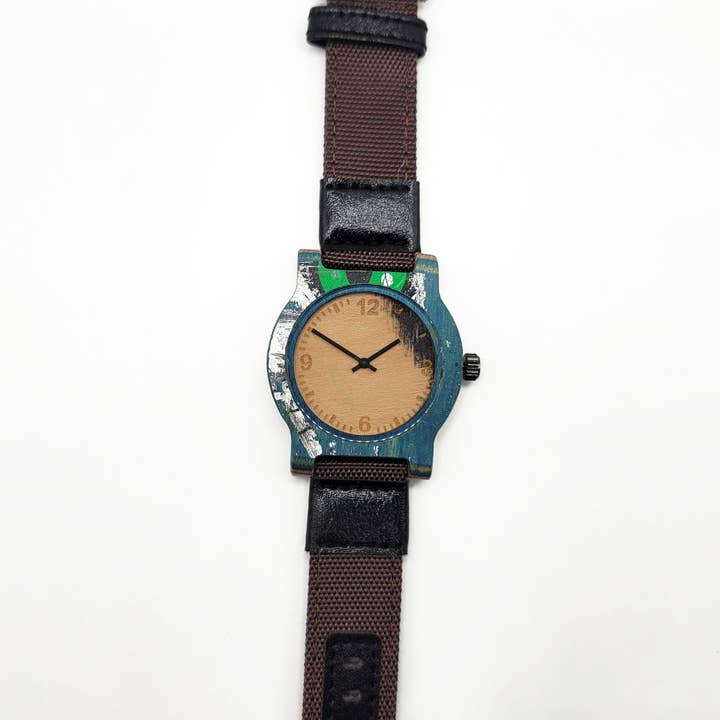 SKRP - Wholesale Wrist Watch - Unisex - Recycled Skateboard Wooden Watches