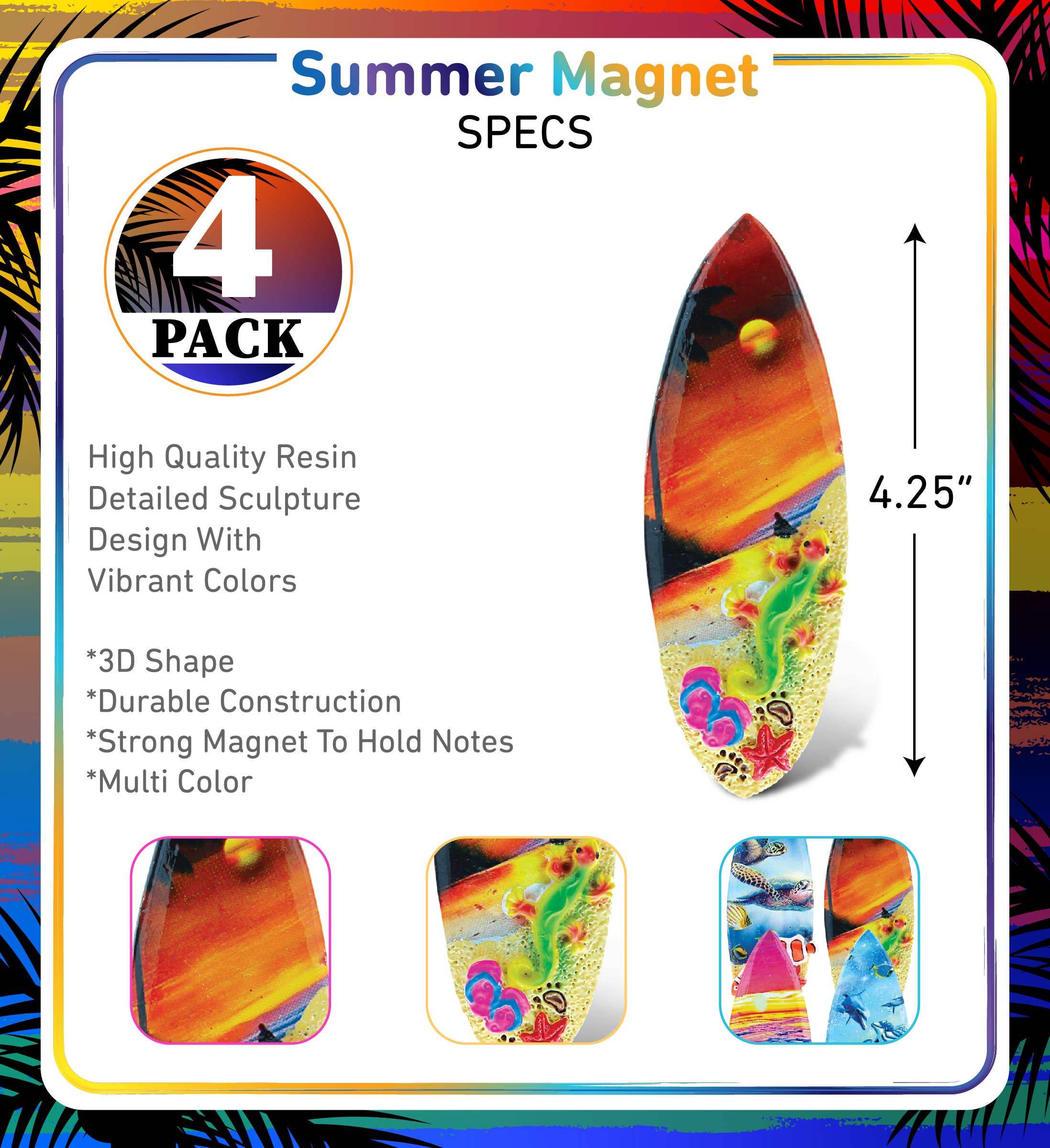 Cota Global - Wholesale Magnet - Summer Magnet - Surfboard1