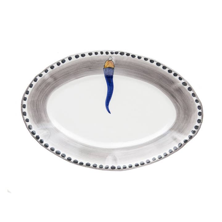 Fortuna - Assiette de service ovale - Petite pour la vente par waiting for the bus
