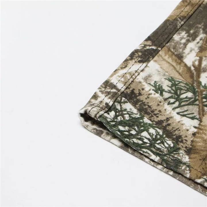 CAMOUFLAGE Midrisezipcamouflagestraightpants for wholesale on Faire8