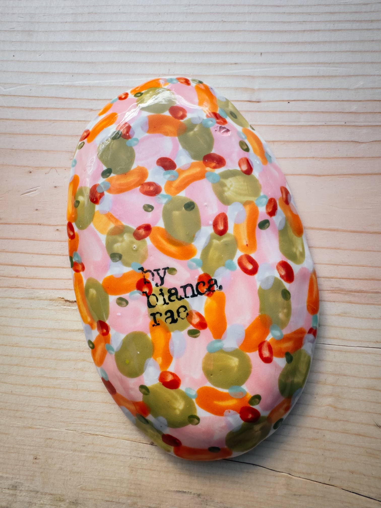 By Bianca Rae - Wholesale Decorative Plate/Dish/Bowl - Maximalist Cat Plate Oval In 5 Sizes1