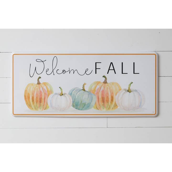 Metal Sign - Welcome Fall Pumpkin Patch (PC) for wholesale by Audrey's Home & Gift