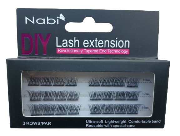 Nabi Cosmetic - Vendita all'ingrosso Ciglia finte - FMD-05A 12 stili Set di Estensioni Ciglia Fai-da-te 6DZ Set A7