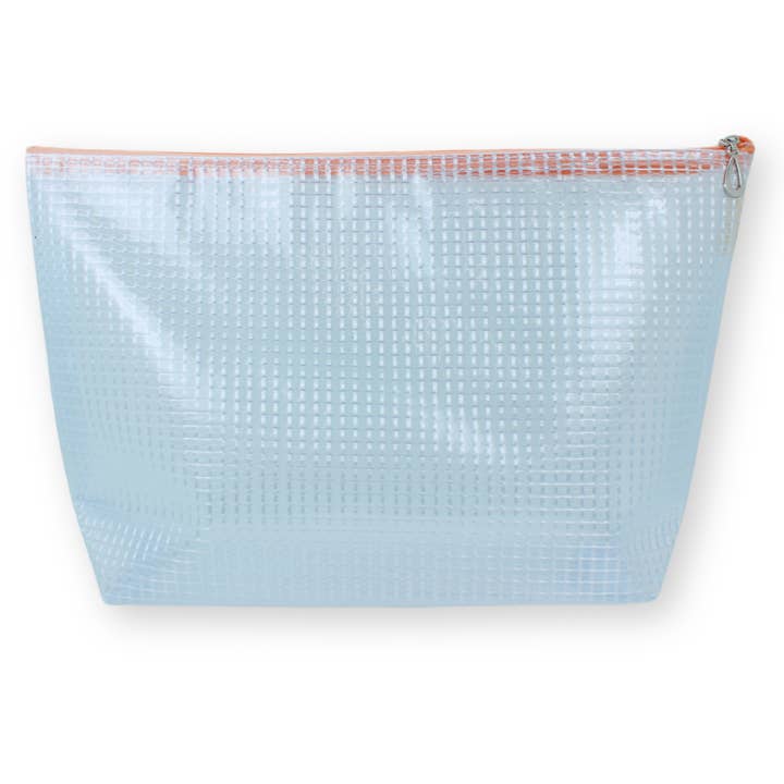 Dana Herbert – wholesale Make-up/cosmetic bag – Grid Vinyl Makeup Bag Extra Large1