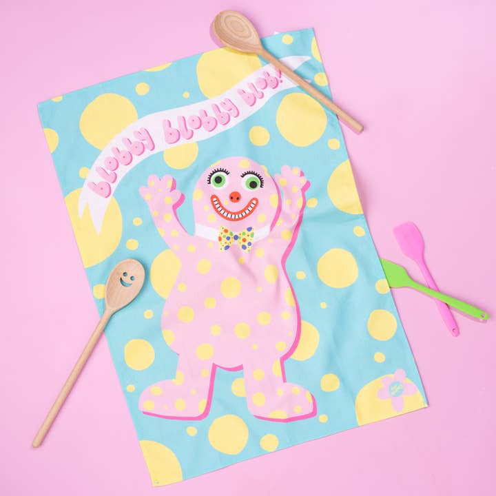MR BLOBBY GESCHIRRTUCH für den Großhandel von Cor Blimey