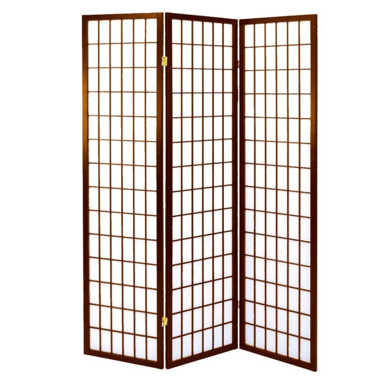 nuez Biombo Papel De Arroz 3a Nogal CM45h180 de venta al por mayor en Faire0