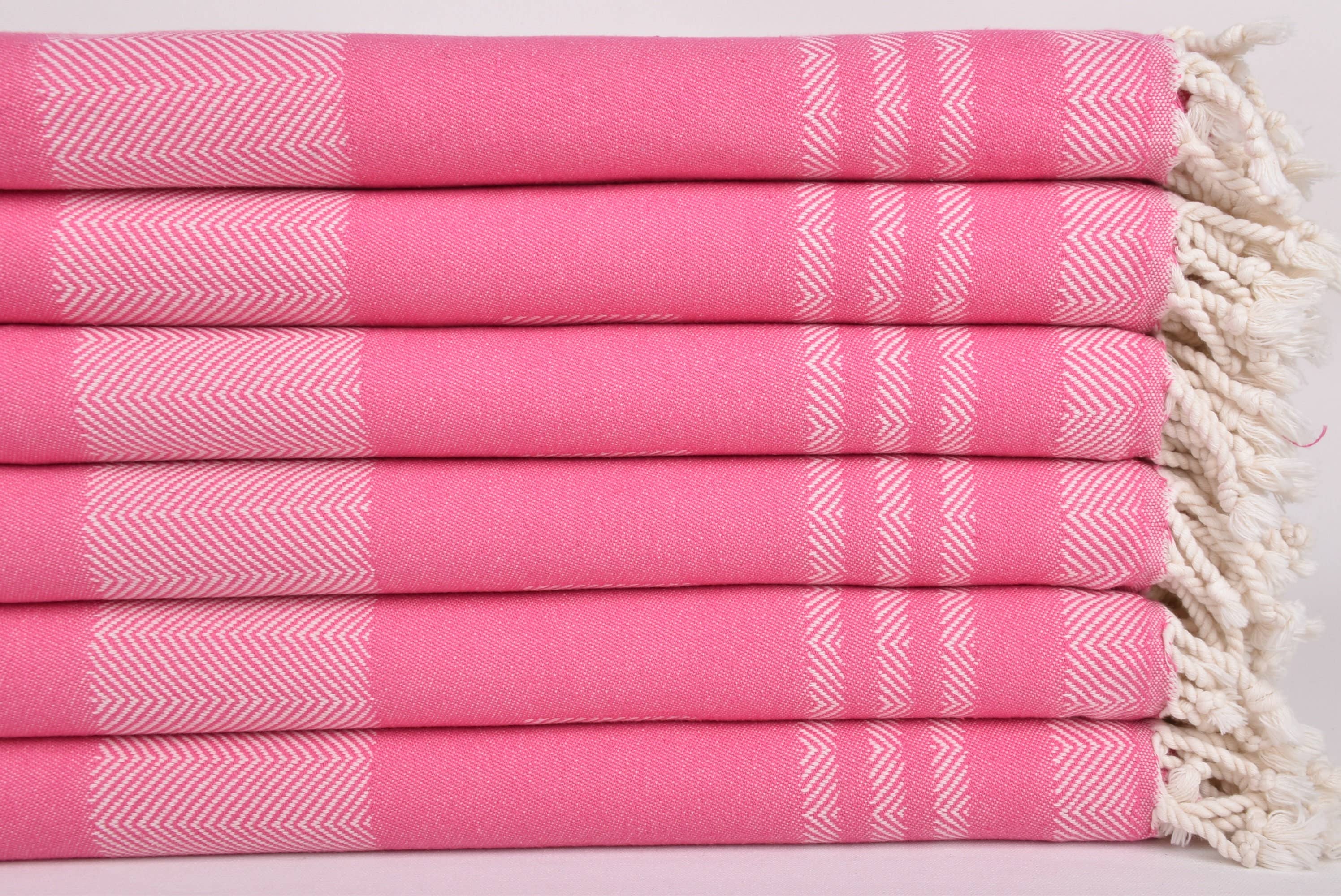 Organic Turkish Towels - Wholesale Beach Towel - Beach Towels, Pink Chevron Towel for Relaxation2