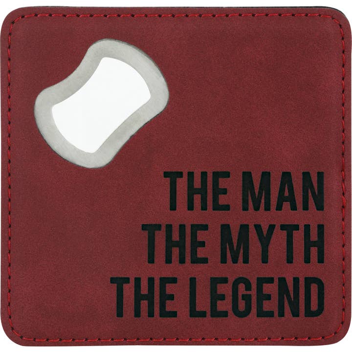 Pavilion - Wholesale Coasters - The Legend - 4" x 4" Bottle Opener Coaster