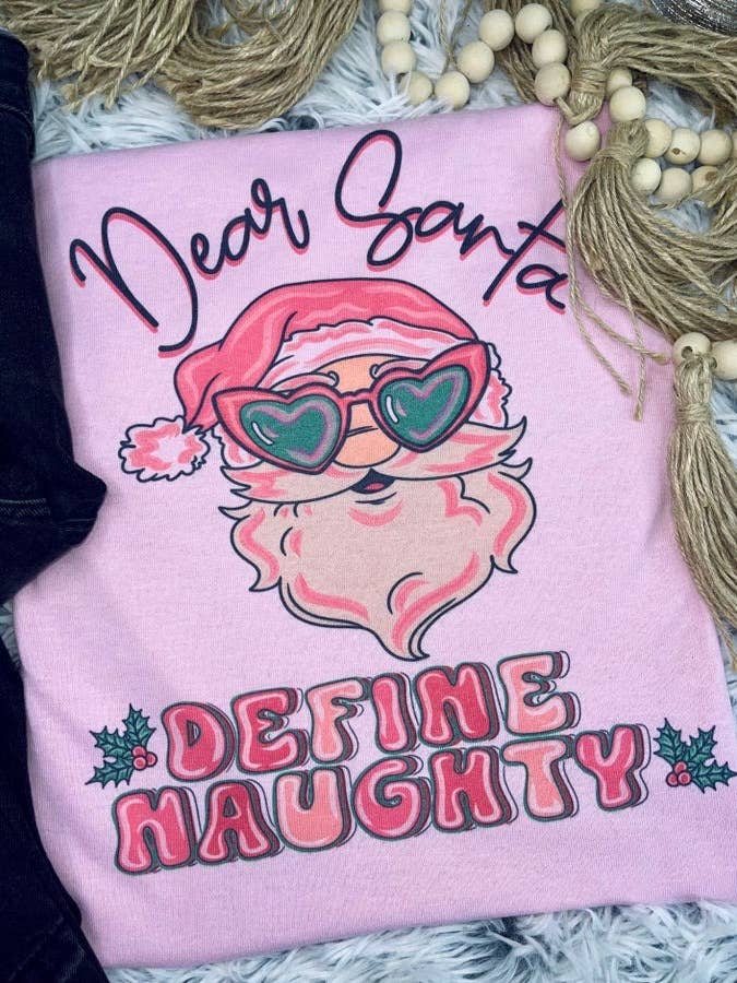 Cher Père Noël, définissez "vilain" (T-shirt Gildan) pour la vente par 1/2 Penny Wholesale