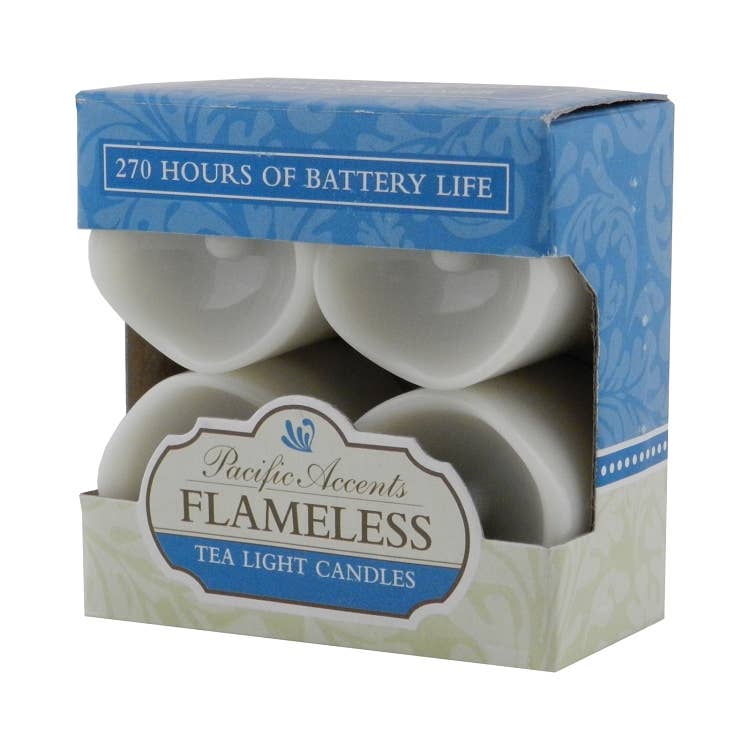 Flipo Group, Ltd. - Vendita all'ingrosso Candela senza fiamma - Candele LED senza fiamma in resina con timer, 4 pezzi6