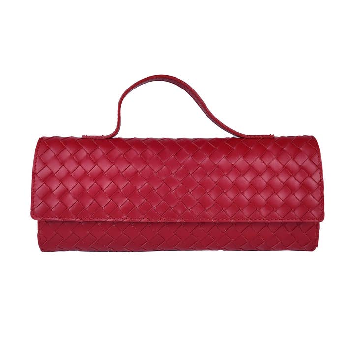 Florence Leather - Wholesale Top Handle Bag - Women's - Woven leather bag12