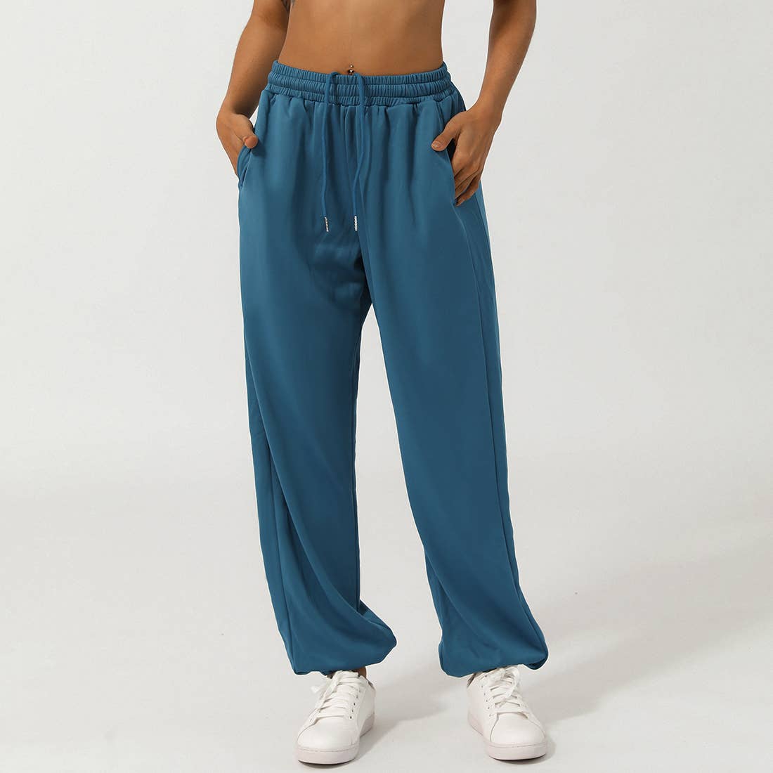 Sodalemon - Wholesale Athletic Sweatpants/Joggers - Women's - Women'S Waistband Drawstring Loose Fit Sweat Pants13