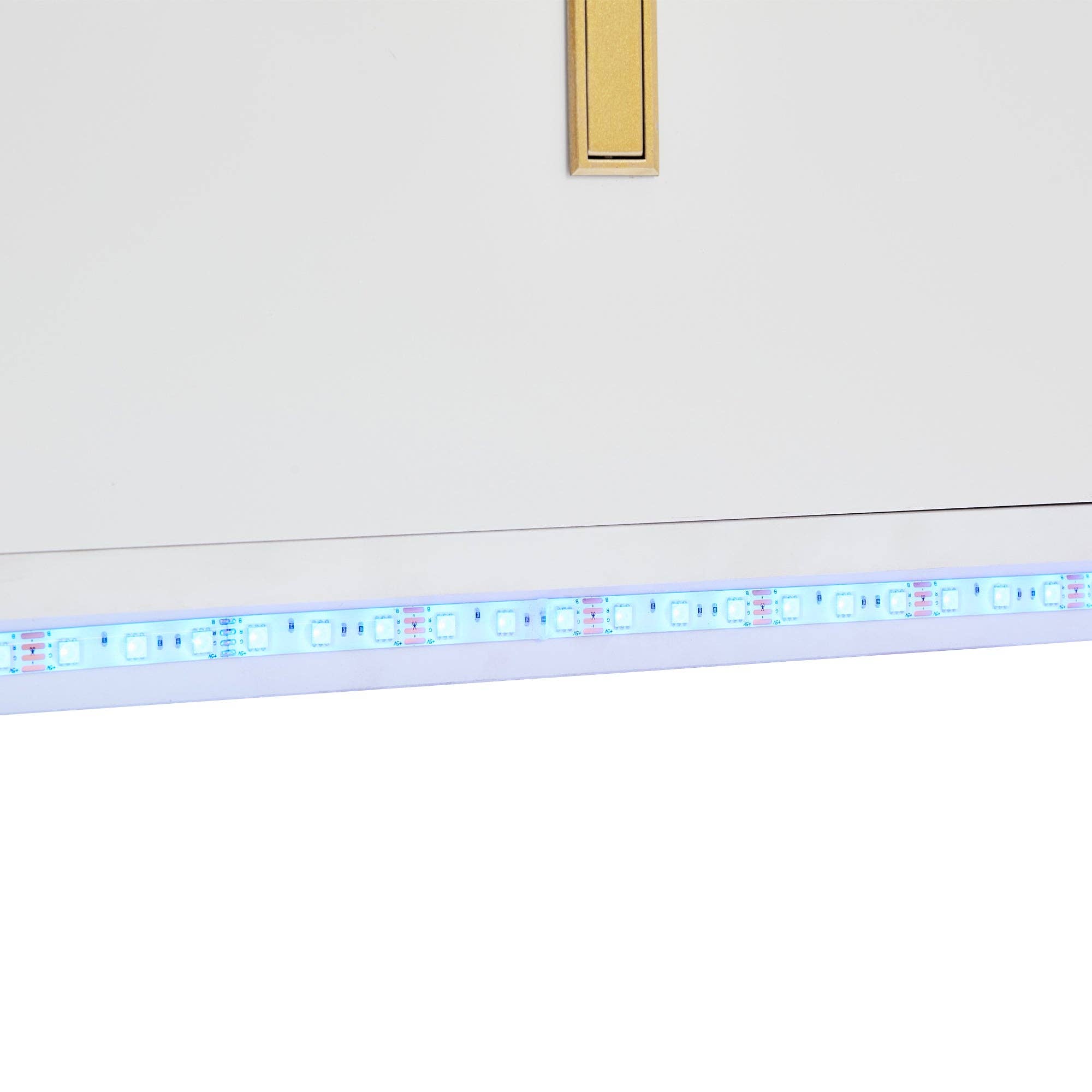 Urban Meuble – Aparador por atacado – Buffet branco elegante 2 portas, 2 gavetas com iluminação LED 150*35*80cm KRAUDREL25