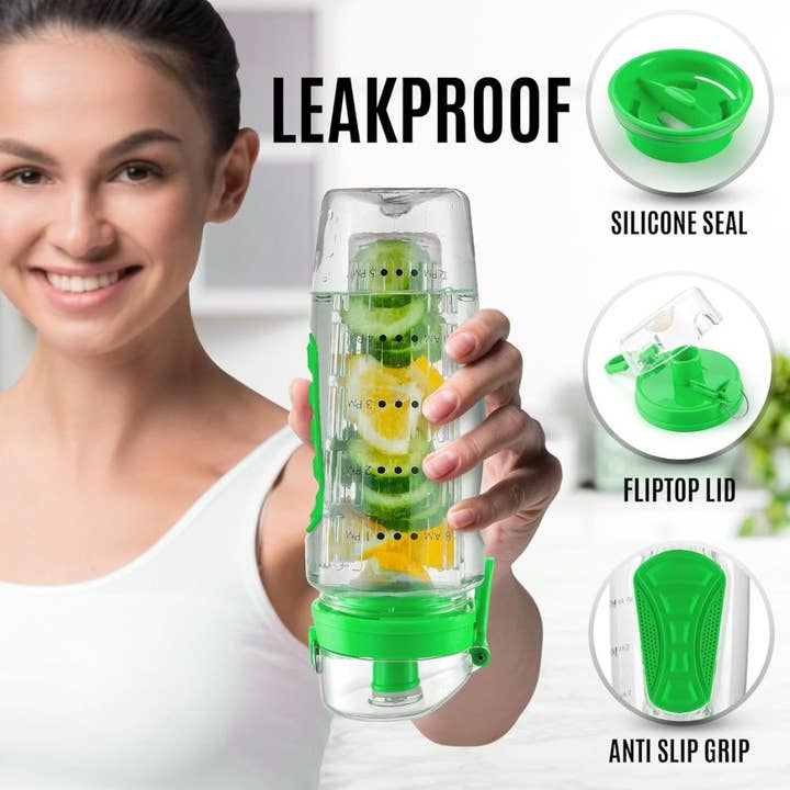 Zulay Kitchen – wholesale Water bottle – 34oz Fruit Infuser Water Bottle
