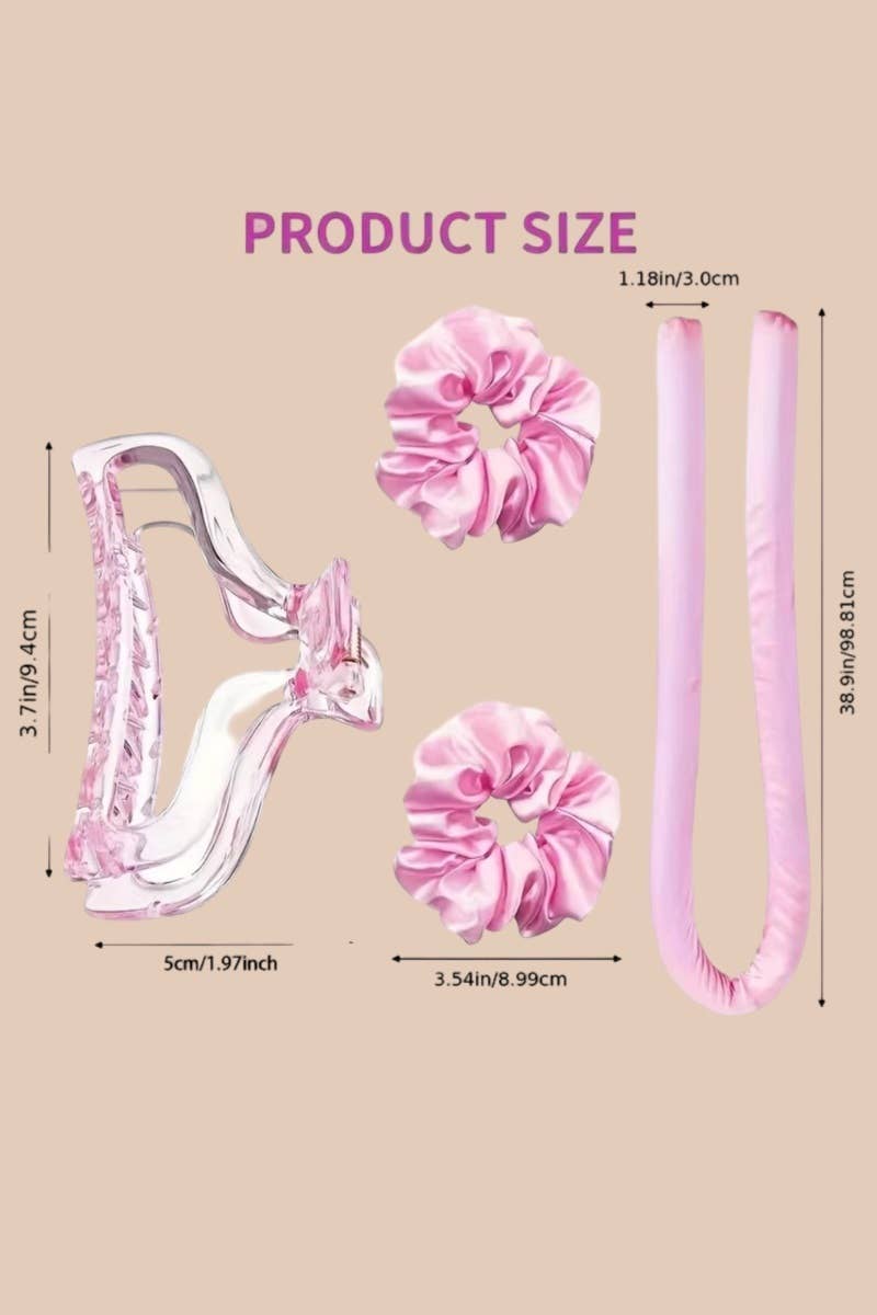 WHITE Heatless Hair Curler Curling Set for wholesale on Faire2