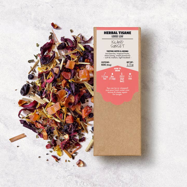 Assamica Teas - Wholesale Loose Tea - Island Sunset Loose Leaf Herbal Tea | Fruity Berry Tea