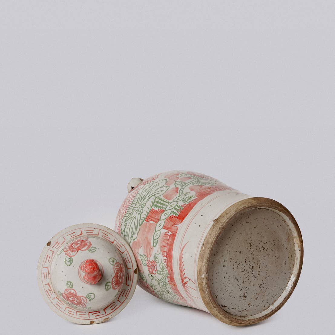 Cobalt Guild - Wholesale Decorative Jar - Pink and Green Porcelain Four Seasons Temple Jar3