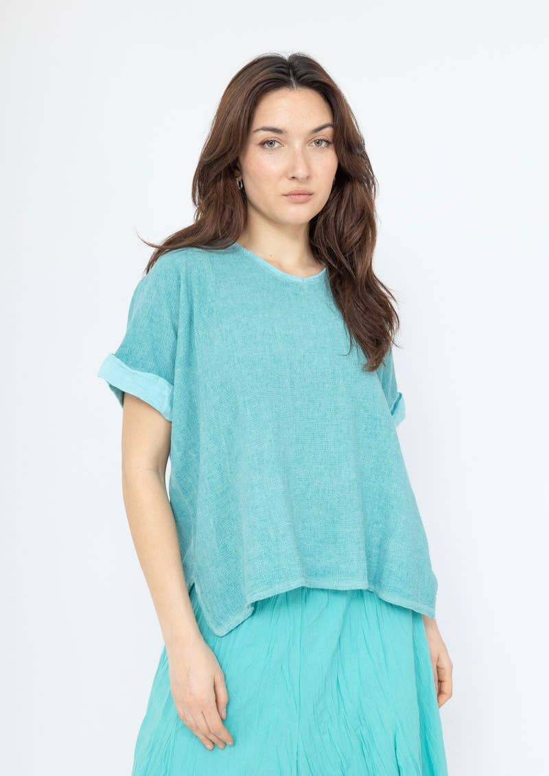 LINEN & COTTON HOUSE – Blusa - Mulher por atacado – Camisa de algodão e linho tamanho único65